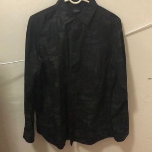 Long sleeve button down camo shirt